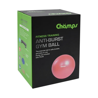 Gambar Champs 75 cm Bola Fitness Anti-Burst - Merah