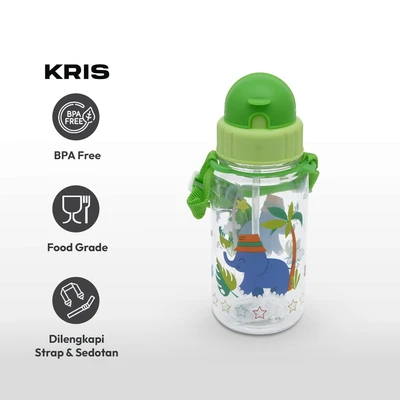 Gambar Kris 350 Ml Botol Minum Anak - Hijau