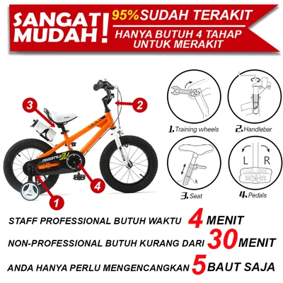 Gambar Royalbaby Sepeda Anak Freestyle Rb12B-6 - Oranye