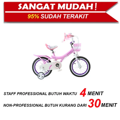 Gambar Royalbaby Sepeda Anak Jenny Bunny 12 Inch - Pink