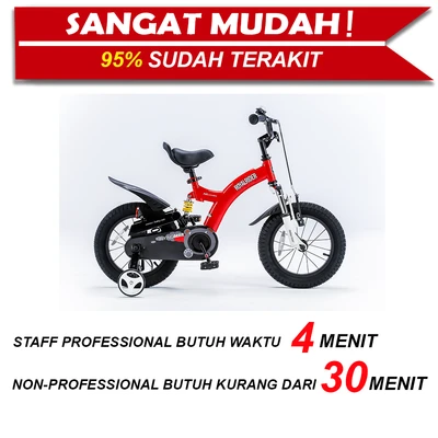 Gambar Royalbaby Sepeda Anak Flying Bear 12 Inch - Merah