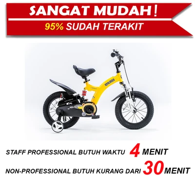Gambar Royalbaby Sepeda Anak Flying Bear 16 Inch - Kuning