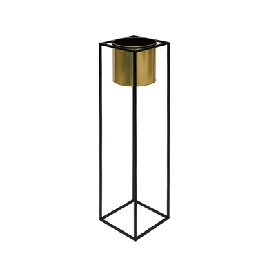 Gambar Informa Pot Tanaman Dengan Stand 9S 17.6x17.6x70.5 cm - Gold