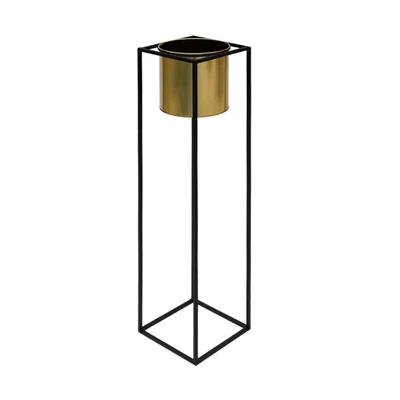 Gambar Informa Pot Tanaman Dengan Stand 9L 21x21x90.5 cm - Gold