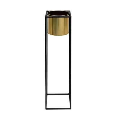 Gambar Informa Pot Tanaman Dengan Stand 9L 21x21x90.5 cm - Gold