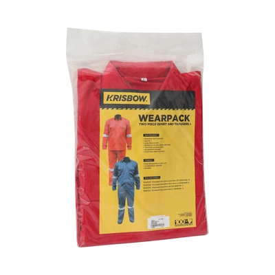 Gambar Krisbow Ukuran L Set Wearpack Srwp2R - Merah