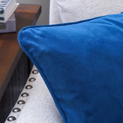 Gambar Informa Sarung Bantal Sofa Polyester Velvet 45x45 cm - Biru Poseidon