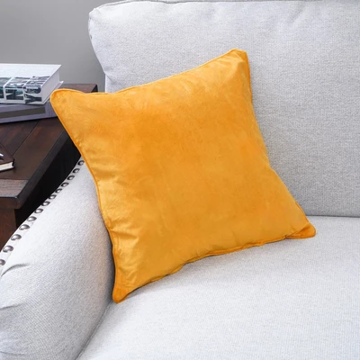 Gambar Informa Sarung Bantal Sofa Polyester Velvet 45x45 cm - Kuning Sunflower