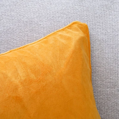 Gambar Informa Sarung Bantal Sofa Polyester Velvet 45x45 cm - Kuning Sunflower