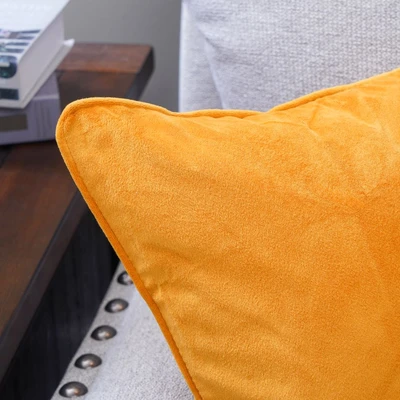 Gambar Informa Sarung Bantal Sofa Polyester Velvet 45x45 cm - Kuning Sunflower