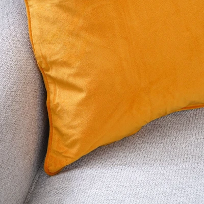 Gambar Informa Sarung Bantal Sofa Polyester Velvet 45x45 cm - Kuning Sunflower