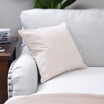 Gambar Informa Sarung Bantal Sofa Polyester Velvet 45x45 cm - Abu-Abu Smokey