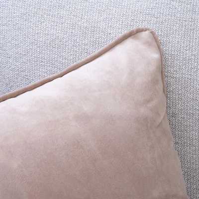 Gambar Informa Sarung Bantal Sofa Polyester Velvet 45x45 cm - Cokelat Portabella