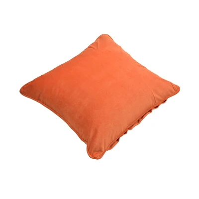 Gambar Informa Sarung Bantal Sofa Polyester Velvet 45x45 cm - Merah Oranye