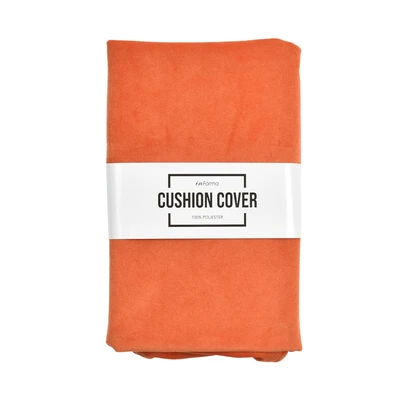 Gambar Informa Sarung Bantal Sofa Polyester Velvet 45x45 cm - Merah Oranye