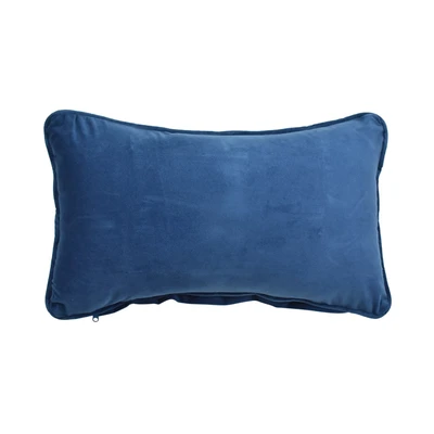 Gambar Informa Sarung Bantal Sofa Polyester Velvet 30x50 cm - Biru Poseidon