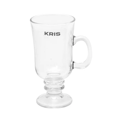Gambar Kris Iris Gelas Kopi Kaca 237 ml Set 6 Pcs Transparan
