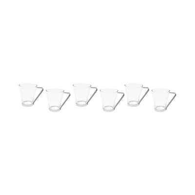 Gambar Kris Mug Kaca 227 ml Set 6 Pcs Transparan