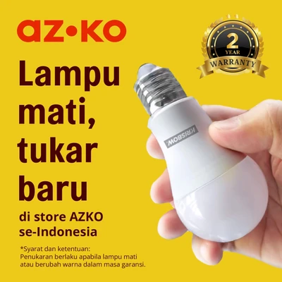 Gambar Krisbow Bohlam LED Flame Gravity 5 Watt 180 Lumen Warm White E27 - Kuning