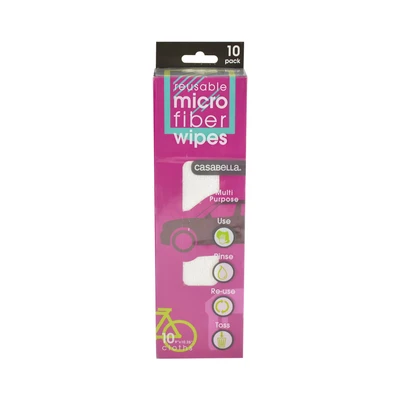 Gambar Casabella Kain Lap Microfiber Set 10 pcs - Putih