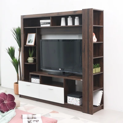 Gambar Informa Colmar Lemari Tv Entertainment Centre - Cokelat Tua