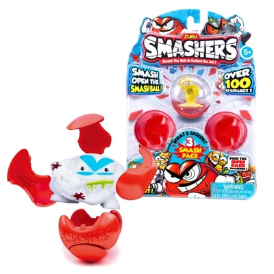 Gambar Zuru Set 3 Pcs Smashers Smashball Zrsm001 Random