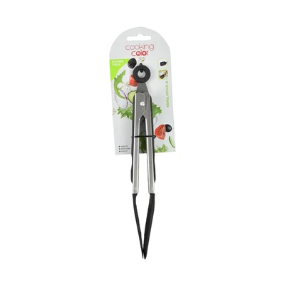 Gambar Cooking Color Tanta Nylon Penjepit Makanan 22cm - Hitam