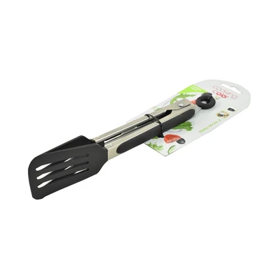 Gambar Cooking Color Tanta Nylon Penjepit Makanan 22cm - Hitam