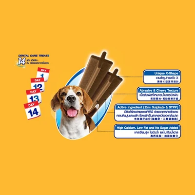 Gambar Pedigree Denta Stix Camilan Anjing Medium Original 14 pcs