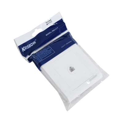 Gambar Krisbow Outlet Stop Kontak Telepon Single - Putih