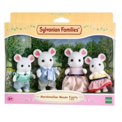 Gambar Sylvanian Families Set Boneka Hewan Marshmallow Mouse Family Esff53080