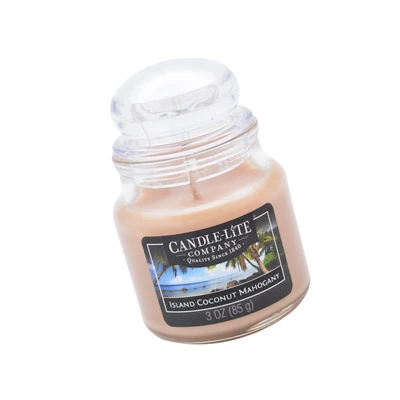 Gambar Candle Lite Island Coconut Mahogany Lilin Aromaterapi 85 Gr