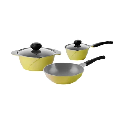 Gambar Chef Topf Set 3 Pcs Perlengkapan Masak - Kuning