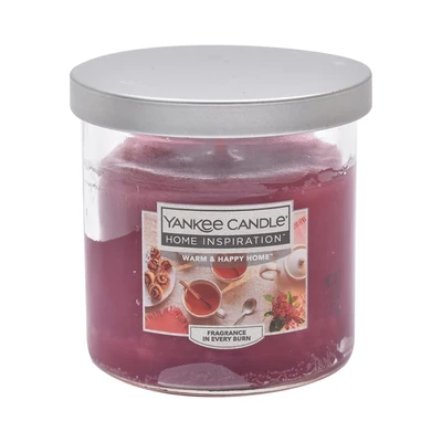 Gambar Yankee Warm And Happy Home Lilin Aromaterapi 113 Gr - Merah