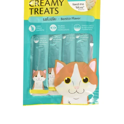 Gambar Me-O Camilan Kucing Creamy Bonito 60 grx4 pcs
