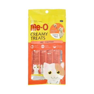 Gambar Me-O Camilan Kucing Creamy Crabs 15x4 pcs