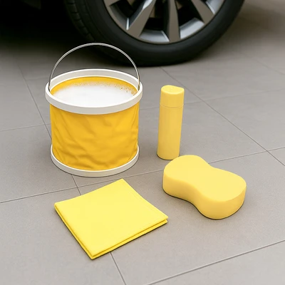 Gambar Proclean Set 4 Pcs Peralatan Cuci Mobil - Kuning