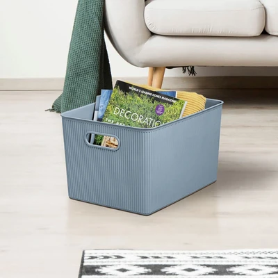 Gambar Tatay Baobab Keranjang Penyimpanan 38.5x29.4x23 cm - Biru