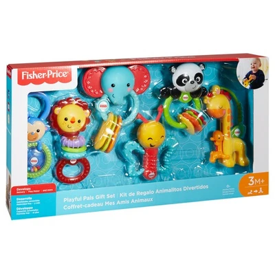 Gambar Fisher Price Set Rattle Gift Animal Friends