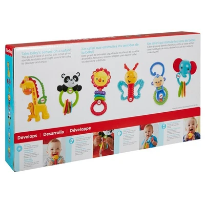 Gambar Fisher Price Set Rattle Gift Animal Friends
