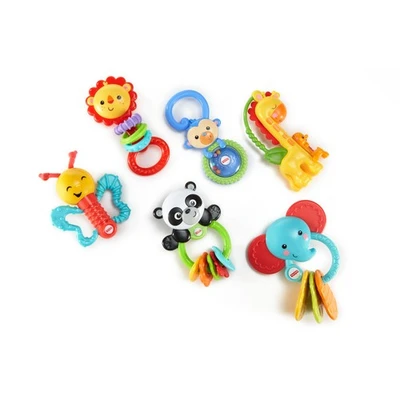 Gambar Fisher Price Set Rattle Gift Animal Friends