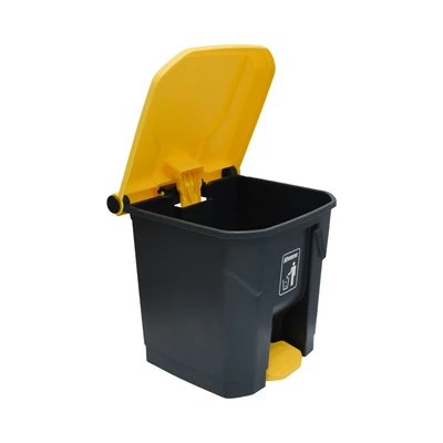 Gambar Krisbow Tempat Sampah Pedal Plastik 30 Liter - Abu