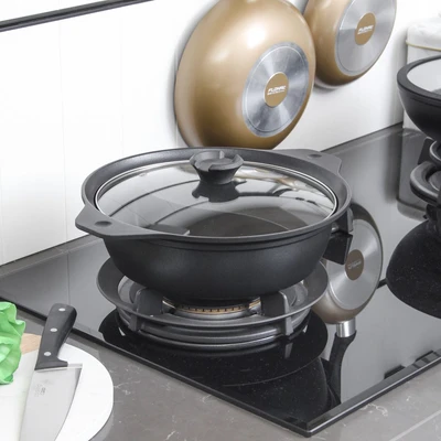 Gambar Cooking Color Panci Hot Pot Hogun 26 cm - Hitam