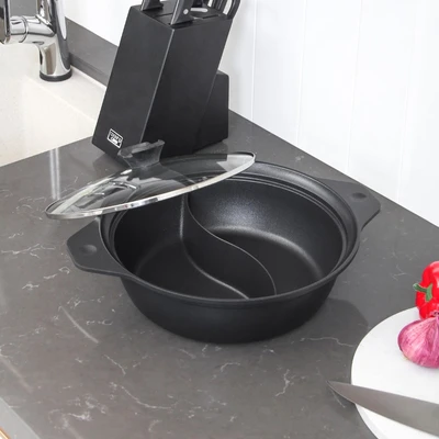 Gambar Cooking Color Panci Hot Pot Hogun 26 cm - Hitam