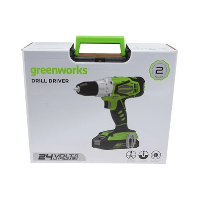 Gambar Greenworks Bor Cordless 13 Mm 24v Li-ion