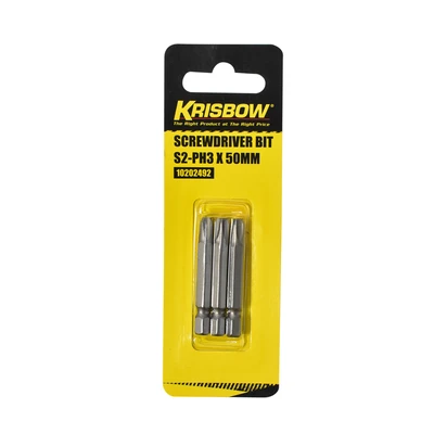 Gambar Krisbow Mata Obeng Ph3 X 50mm Iras31 Set 3 pcs