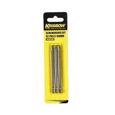 Gambar Krisbow Mata Obeng S2-Ph3 X 100mm Iras32 Set 3 pcs