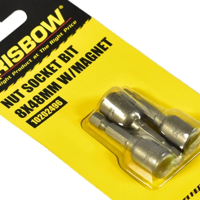 Gambar Krisbow Mata Kunci Soket 8x48mm Dengan Magnet Iranb08 Set 3 pcs