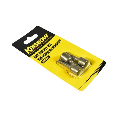 Gambar Krisbow Mata Kunci Soket 10x48mm Dengan Magnet Iranb10 Set 3 pcs