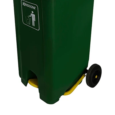 Gambar Krisbow 240 Ltr Tempat Sampah Plastik Outdoor - Hijau